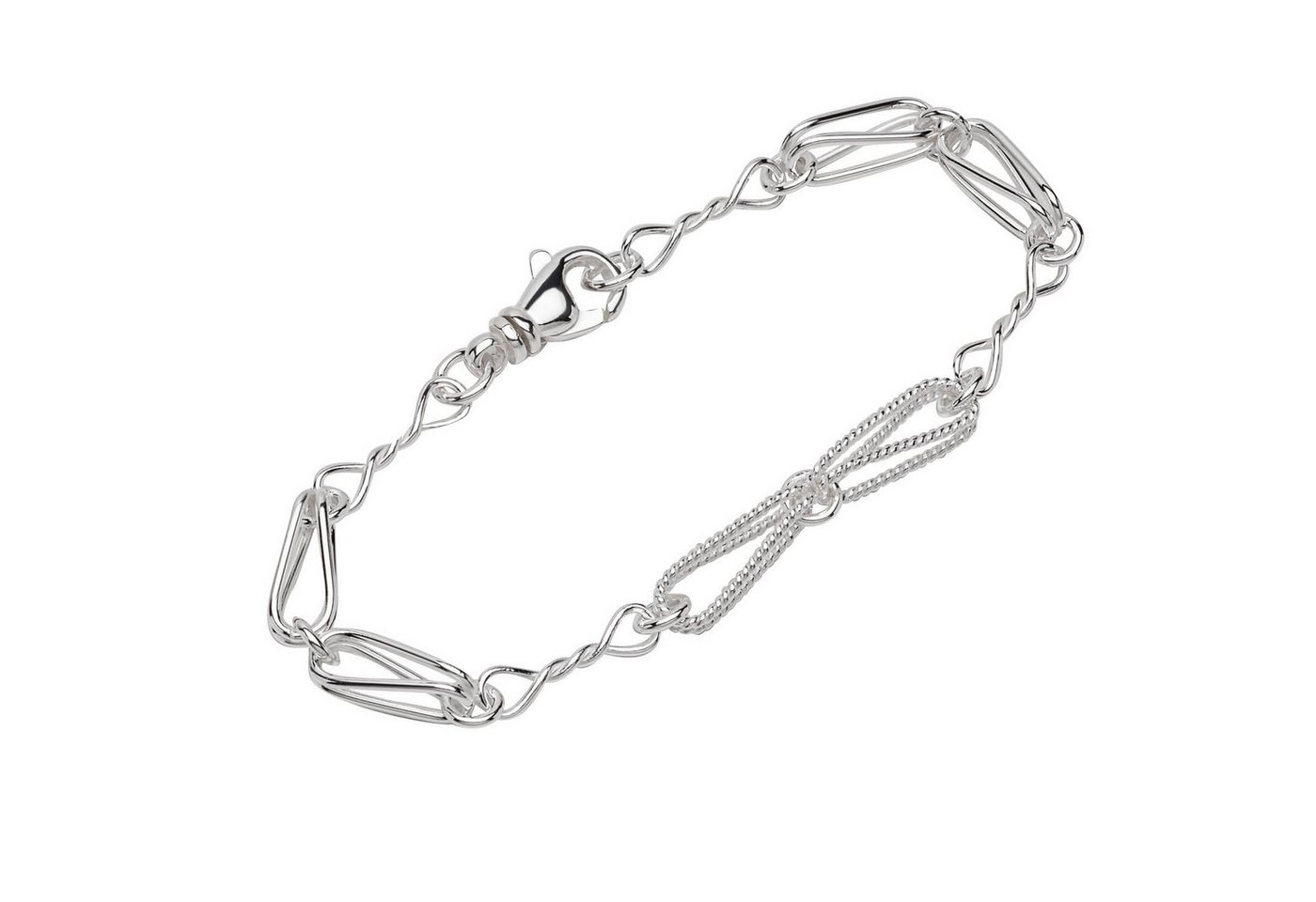 NKlaus Silberarmband Armband 925 Sterling Silber 21cm Designer Kette Da (1 Stück), Made in Germany von NKlaus