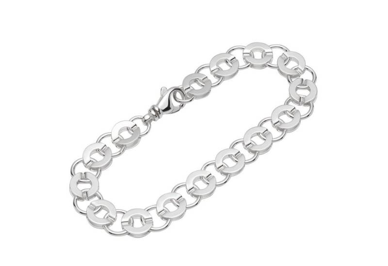NKlaus Silberarmband Armband 925 Sterling Silber 21cm Luna Kette Damen (1 Stück), Made in Germany von NKlaus