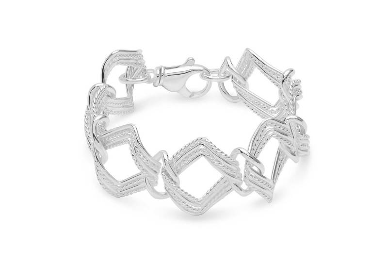 NKlaus Silberarmband Armband 925 Sterling Silber 22cm Designer Kette Da (1 Stück), Made in Germany von NKlaus