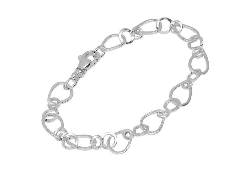 NKlaus Silberarmband 925 Silber 22cm Designer Kette Damen 12781 (1 Stück), Made in Germany von NKlaus
