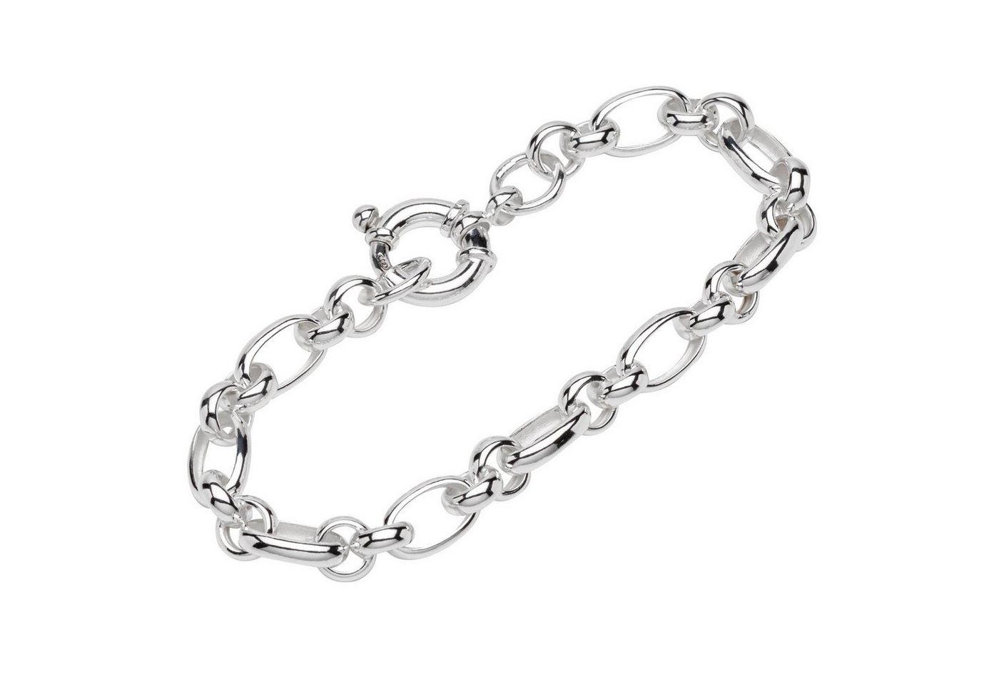 NKlaus Silberarmband Armband 925 Sterling Silber 22cm Erbskette hohl ru von NKlaus