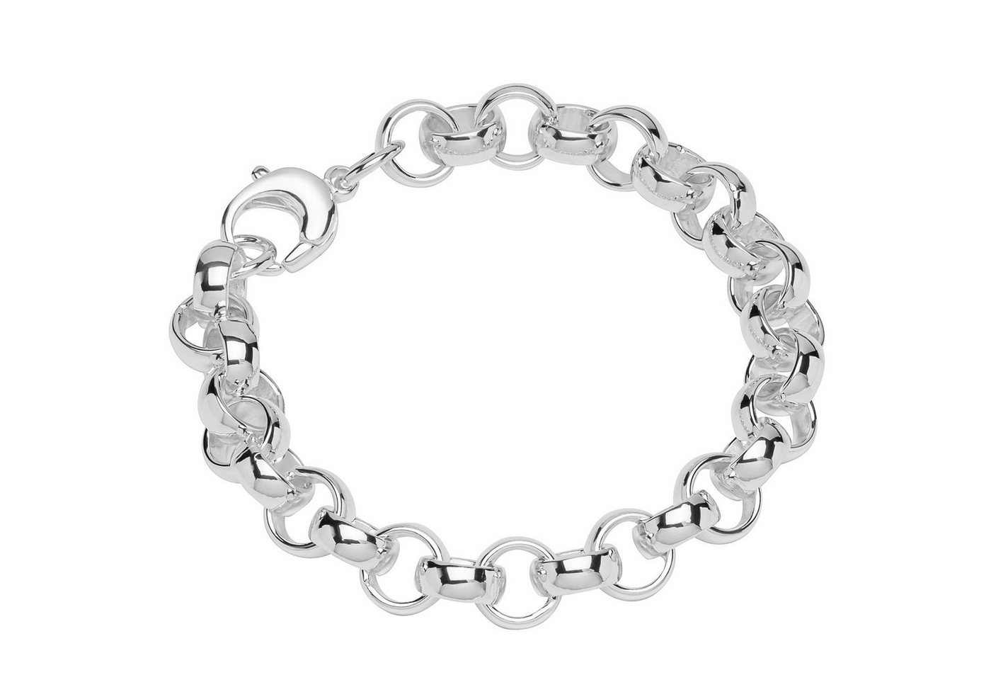 NKlaus Silberarmband Armband 925 Sterling Silber 22cm Erbskette rund we (1 Stück), Made in Germany von NKlaus