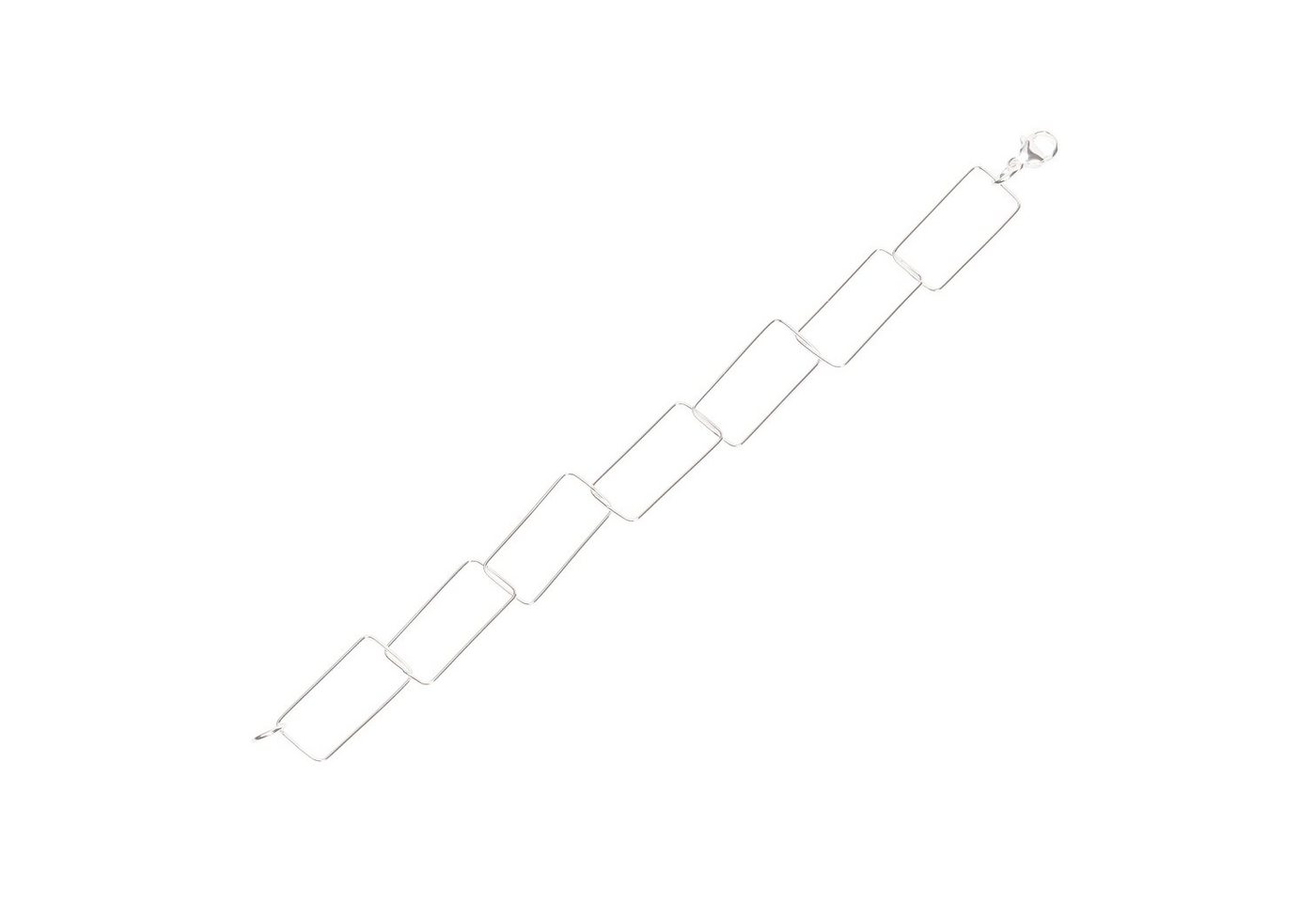 NKlaus Silberarmband Armband 925 Sterling Silber 22cm Luna Kette Damen (1 Stück), Made in Germany von NKlaus