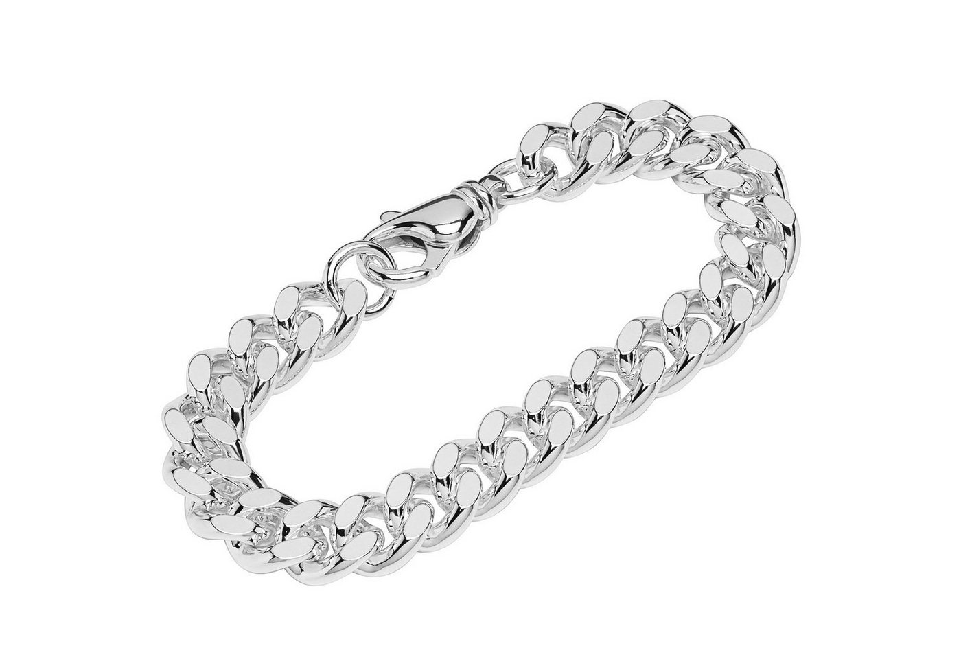 NKlaus Silberarmband Armband 925 Sterling Silber 22cm Panzerkette 2 fac (1 Stück), Made in Germany von NKlaus