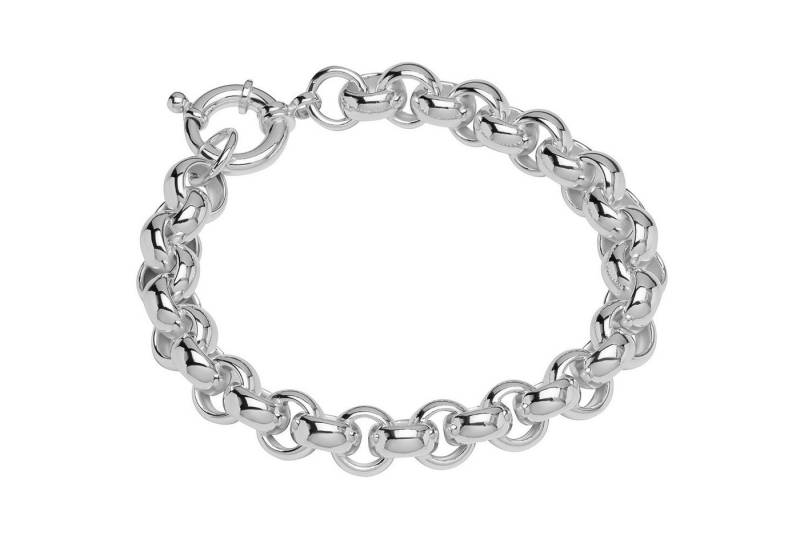 NKlaus Silberarmband 925 Silber 23cm Erbskette hohl rund Damen 12095 von NKlaus