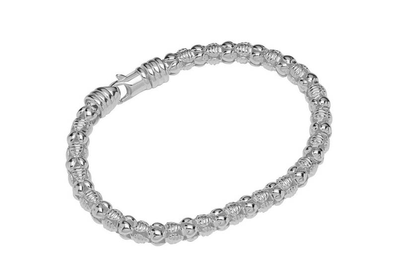 NKlaus Silberarmband 925 Silber 23cm Herz Ketten Damen exquisit 12870 (1 Stück), Made in Germany von NKlaus