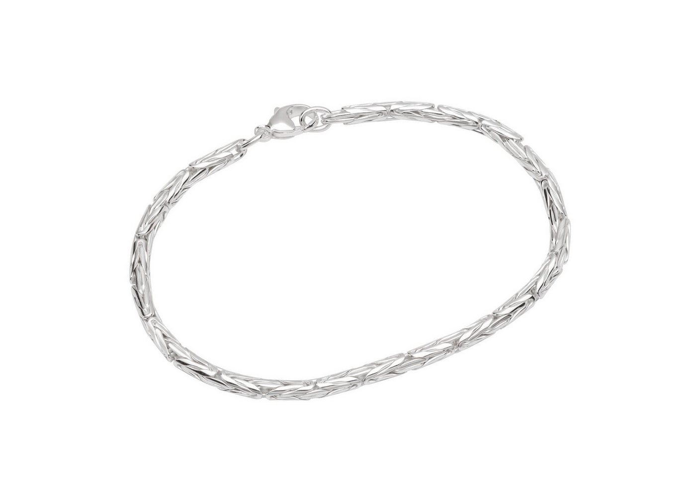 NKlaus Silberarmband Armband 925 Sterlingsilber 19cm Königskette oval g (1 Stück), Made in Germany von NKlaus