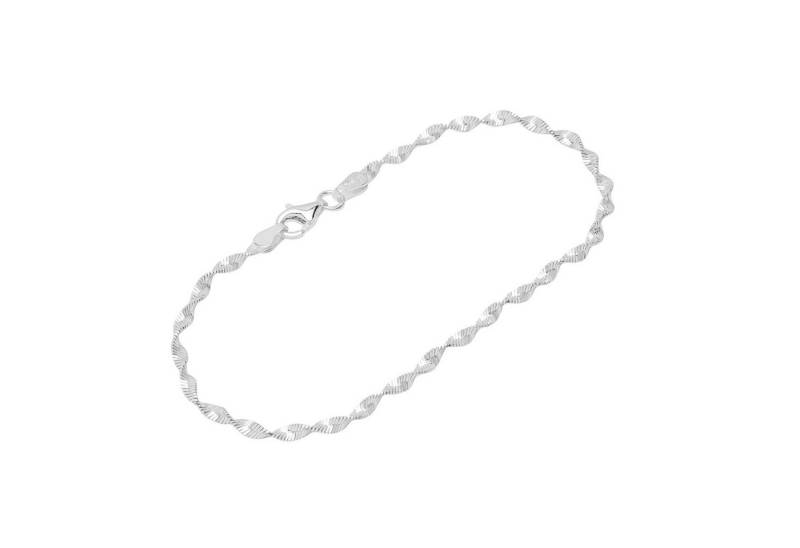 NKlaus Silberarmband Designer Armband aus 925 Sterling Silber 19cm Anke (1 Stück), Made in Germany von NKlaus