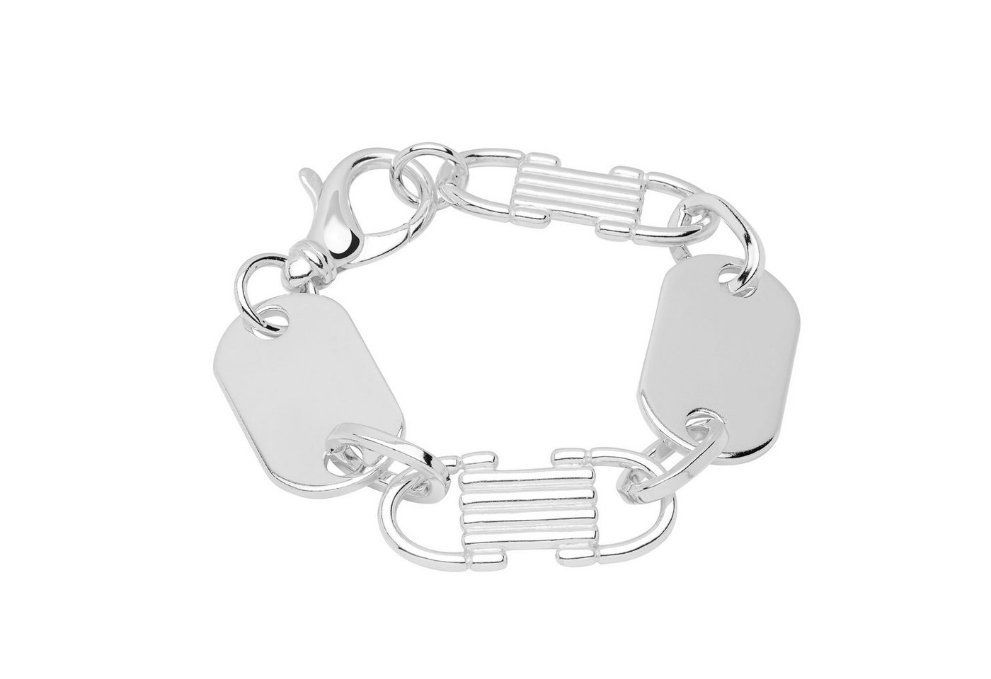 NKlaus Silberarmband Designer Armband aus 925 Sterling Silber 21cm Panz (1 Stück), Made in Germany von NKlaus