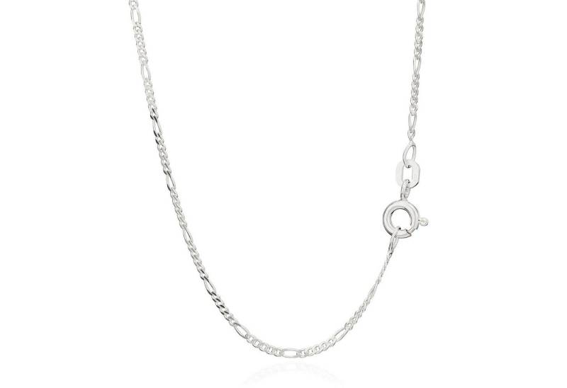 NKlaus Silberkette 36cm Figarokette Halskette Dünn 925er Sterlingsilb von NKlaus