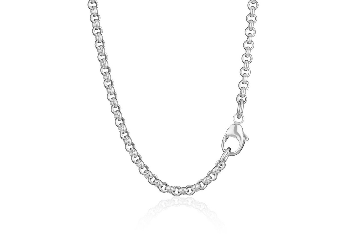 NKlaus Silberkette 38cm Erbskette rund 925 Sterling Silber elegante H (1 Stück), Made in Germany von NKlaus