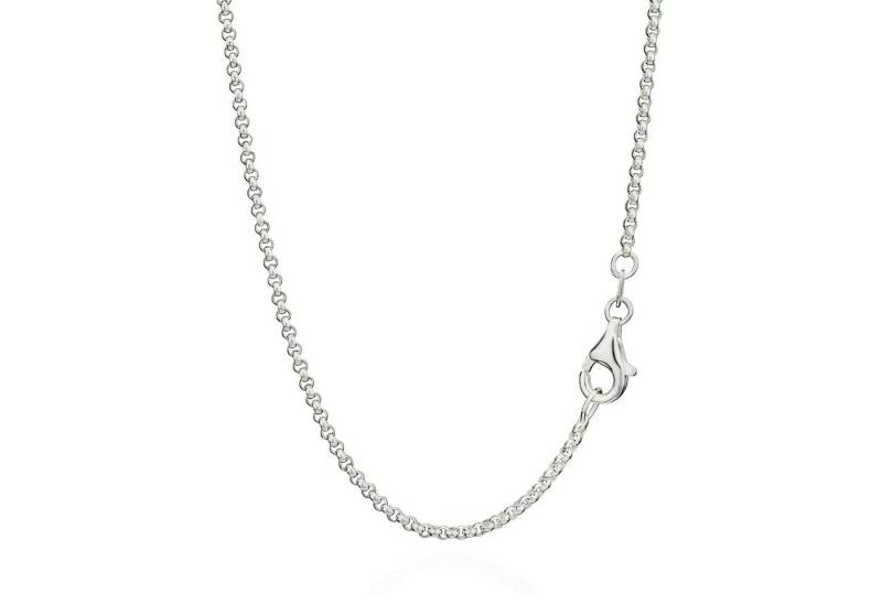 NKlaus Silberkette 40cm Erbskette 925 Silber Halskette rund 1,5mm breit elegante Damen Si (1 Stück), Made in Germany von NKlaus