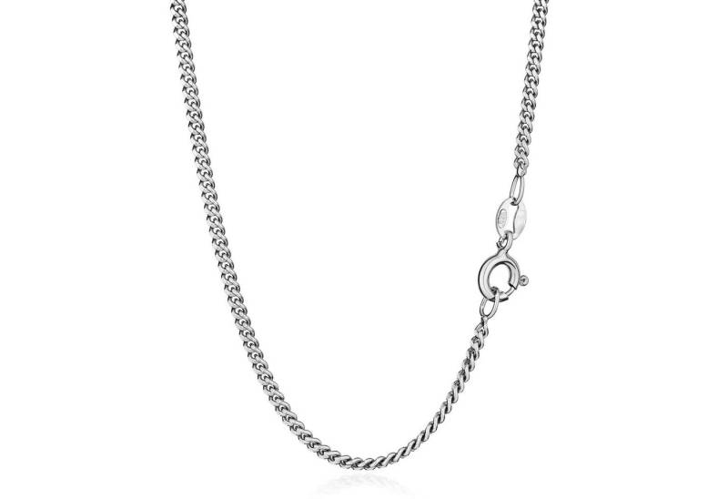 NKlaus Silberkette 40cm Panzerkette 925 Silber anlaufgeschützt Damen Mädchen Halskette 1, (1 Stück), Made in Germany von NKlaus