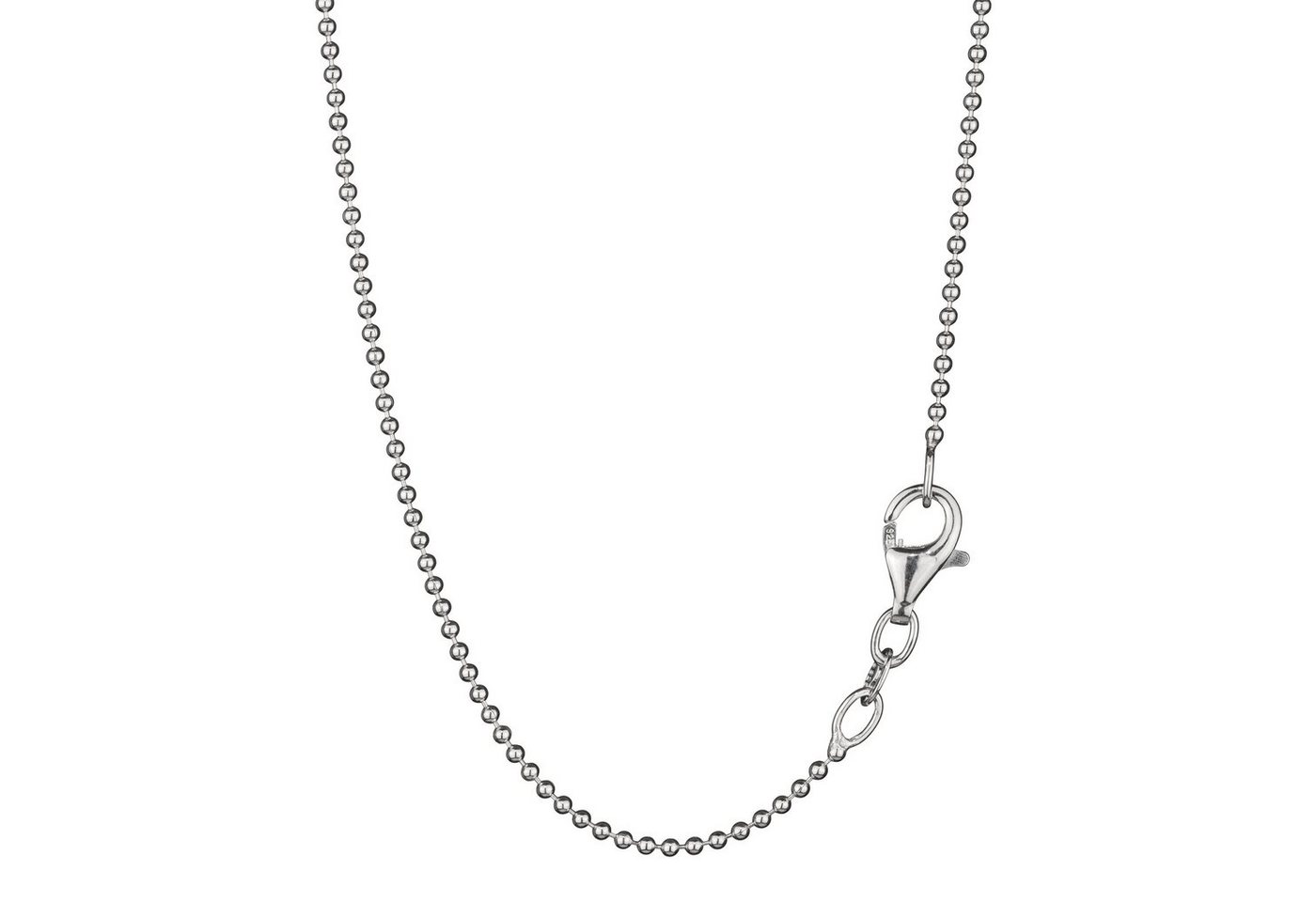 NKlaus Silberkette 40cm elegante Kugelkette rund 925 Silber 1,2mm bre (1 Stück), Made in Germany von NKlaus