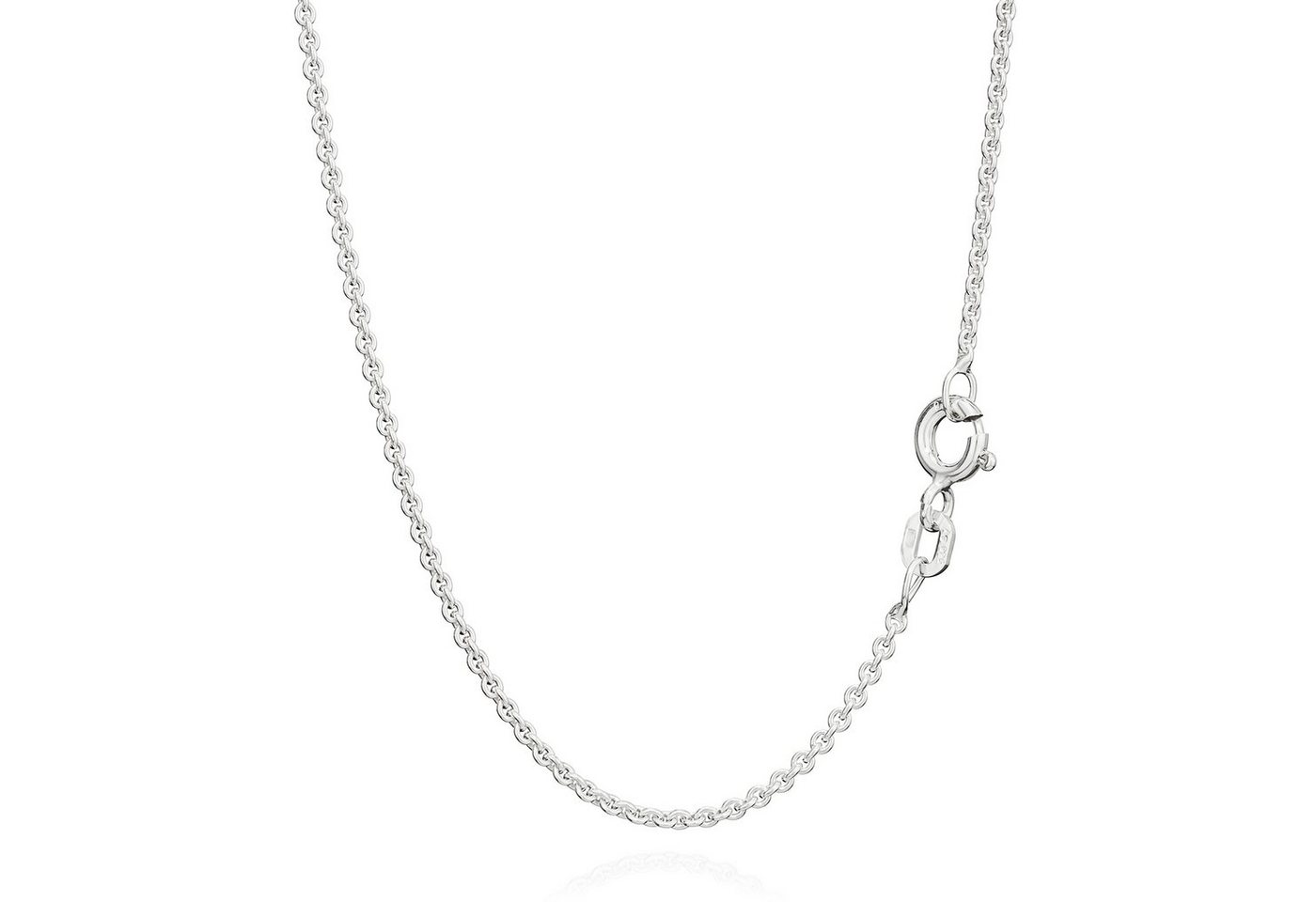 NKlaus Silberkette 42cm Ankerkette 925 Sterling Silber Kette Rund Massiv Collier 4g 2,00m von NKlaus