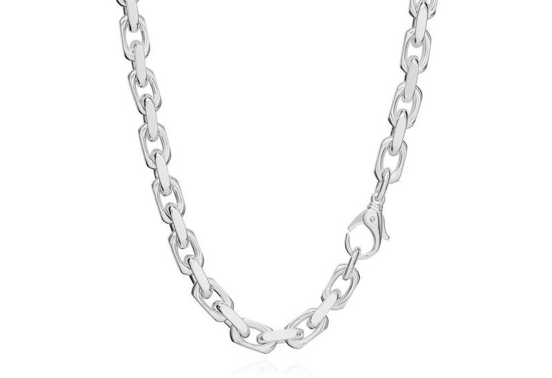 NKlaus Silberkette 60cm Ankerkette Halskette Massiv 925 Sterlingsilbe, Diamantiert von NKlaus