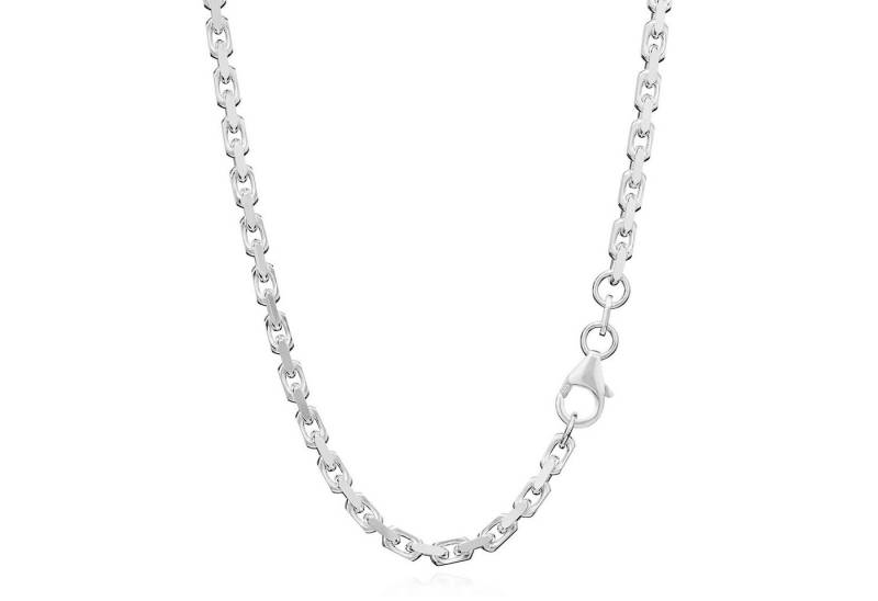 NKlaus Silberkette 60cm Massive Ankerkette Collier 925 Silber Kette D, Diamantiert von NKlaus