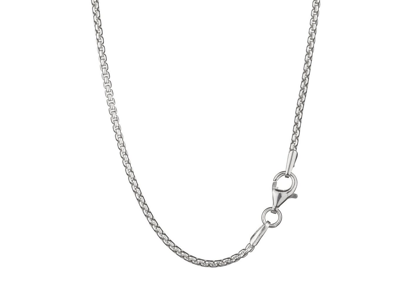 NKlaus Silberkette 60cm elegante Venezianerkette oval gedrückt 925 Si (1 Stück), Made in Germany von NKlaus