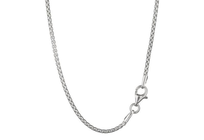 NKlaus Silberkette 60cm elegante Venezianerkette oval gedrückt 925 Si (1 Stück), Made in Germany von NKlaus