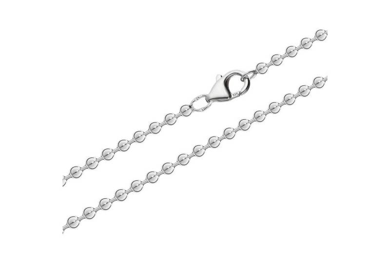 NKlaus Silberkette 90cm Kugelkette 3mm 925 Sterlingsilber Halskette S (1 Stück), Made in Germany von NKlaus