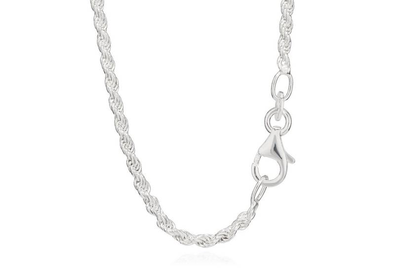 NKlaus Silberkette Echte 925er Sterlingsilber Kordel Kette Silberkette 50cm 2,00mm 6,8g 5 (1 Stück), Made in Germany von NKlaus