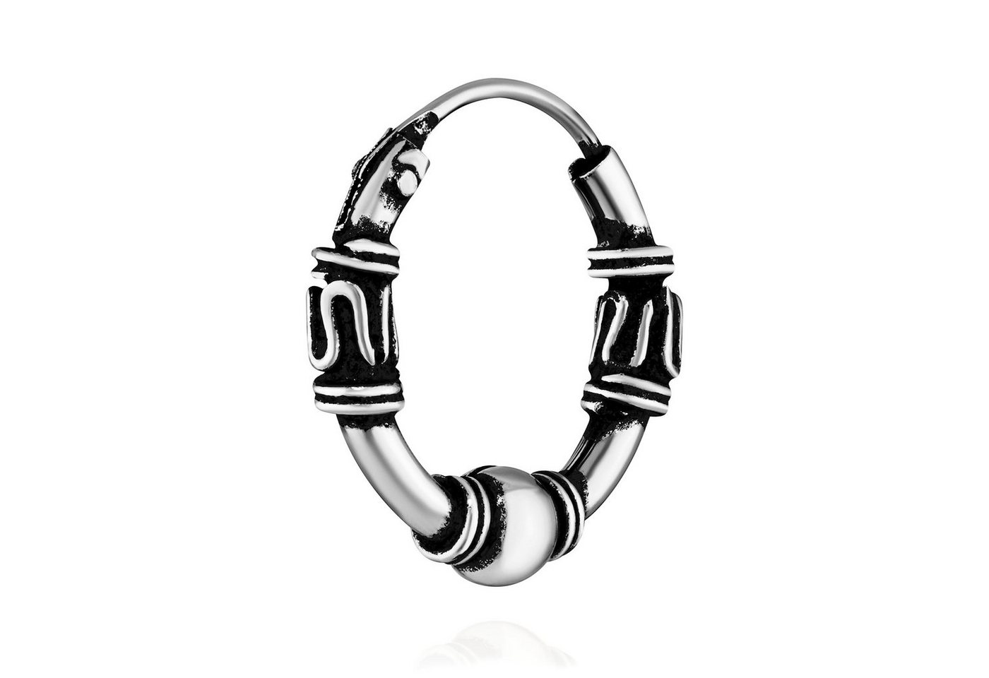 NKlaus Single-Creole Single 925 Sterling Silber Keltische Celtic Gothic von NKlaus