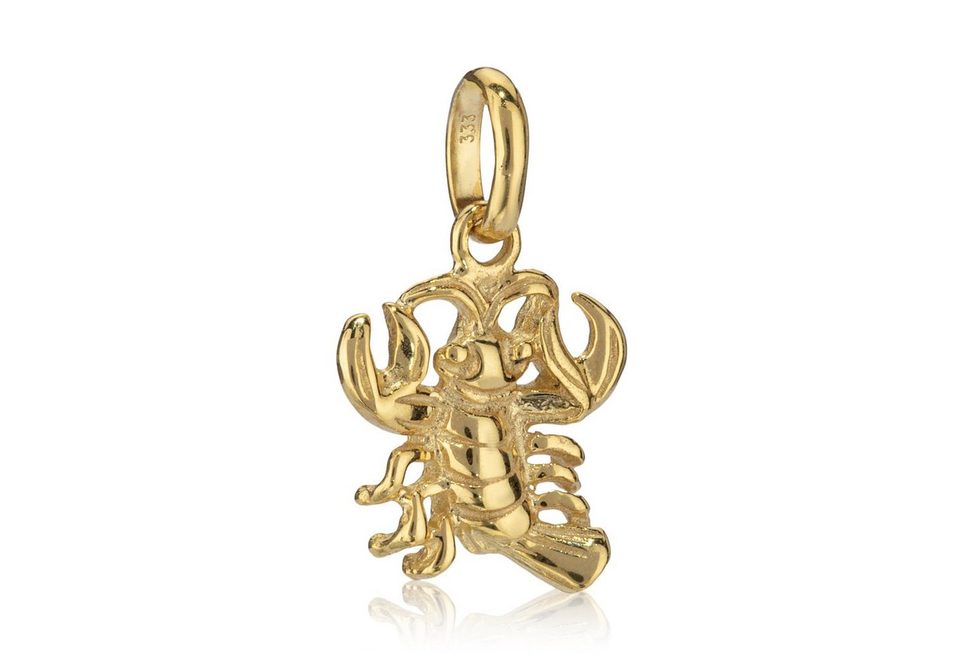 NKlaus Sternzeichenanhänger Kettenanhänger kleines Sternzeichen Krebs 333 Gelb von NKlaus