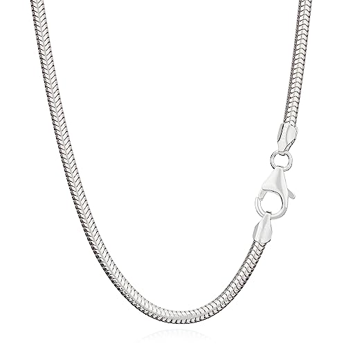 NKlaus 40cm Schlangenkette 925 Silber elegante Halskette Breite: 2,4mm Collier 8,8g schwer 5940 von NKlaus