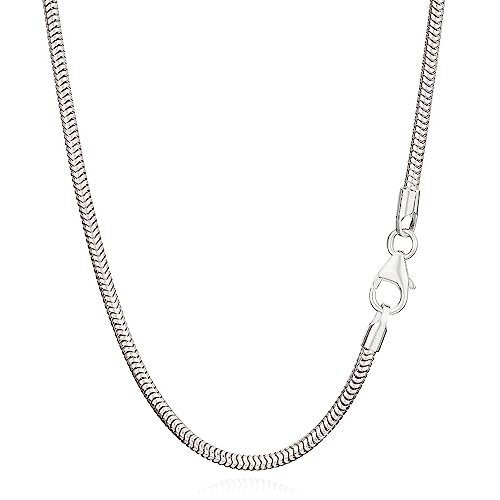 NKlaus 80cm Schlangenkette 925 Silber elegante Halskette Breite: 1,9mm Collier 11,7g schwer 5938 von NKlaus