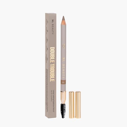 NL Beauty Eyebrow Pencil DOUBLE TROUBLE 10 BLONDE - Langanhaltender Augenbrauenstift mit Mini-Bürsten-Accessoire - 1 x 1.1 g NL Beauty Eyebrow Pencil DOUBLE TROUBLE 10 BLONDE - Langanhaltender Augenbrauenstift mit Mini-Bürsten-Accessoire - 1 x 1.1 g von NL BEAUTY
