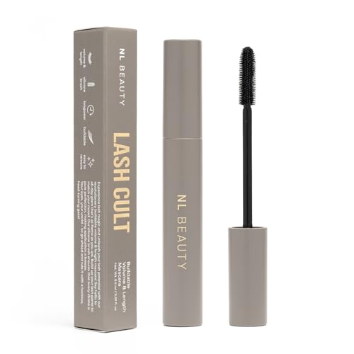 NL Beauty LASH CULT Mascara, aufbaubare Wimperntusche für bemerkenswertes Volumen und Länge, schwarz, 8,5 ml NL Beauty LASH CULT Mascara, aufbaubare Wimperntusche für bemerkenswertes Volumen und Länge, schwarz, 8,5 ml von NL BEAUTY