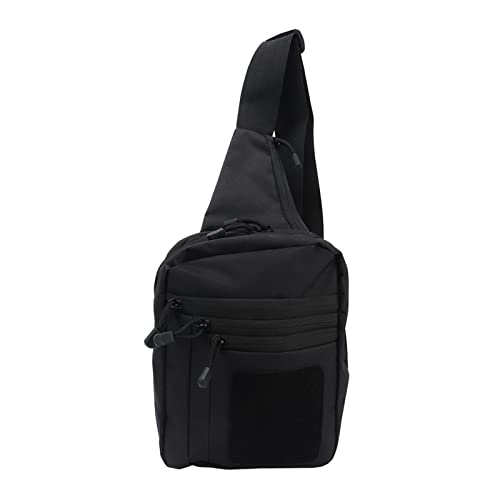 Kleine Umhängetasche, Umhängetasche für Damen und Herren, Gürteltasche, Trendige Umhängetaschen mit Verlängertem Riemen, Leichte Brusttasche, Taschen für Reisen, Laufen, Wandern,(Schwarz) von NLDGR