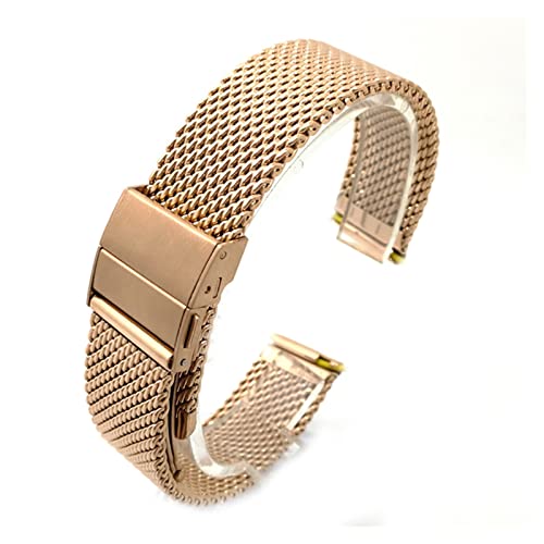 NLNKDTDPAK 20mm 22mm Uhrenbandbanduhr 42 46mm Gang S3. Classic Quick Release Edelstahl Fit for Samsung Galaxy 3 Fit for Active2(Rose Gold,22mm) von NLNKDTDPAK