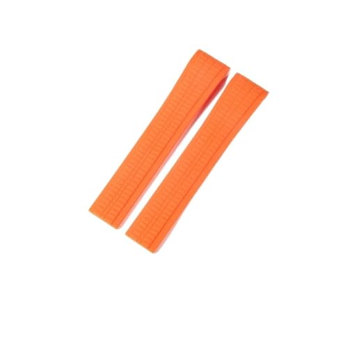NLNKDTDPAK Arc Mouth Silikon-Uhrenarmband, passend for Patek Philippe Aquanaut5167A/5164 Granate, faltbar, 21 mm(Orange-No buckle) von NLNKDTDPAK