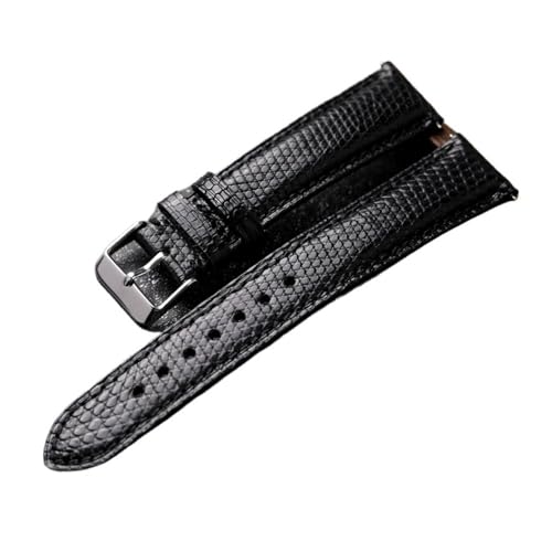 NLNKDTDPAK Handgefertigtes Muster-Armband, 18, 19, 20, 21, 22 mm, weiches Lederarmband der ersten Schicht, lässiges Retro-Armband(A silver buckle,22mm) von NLNKDTDPAK