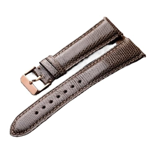 NLNKDTDPAK Handgefertigtes Muster-Armband, 18, 19, 20, 21, 22 mm, weiches Lederarmband der ersten Schicht, lässiges Retro-Armband(B rose gold buckle,18mm) von NLNKDTDPAK