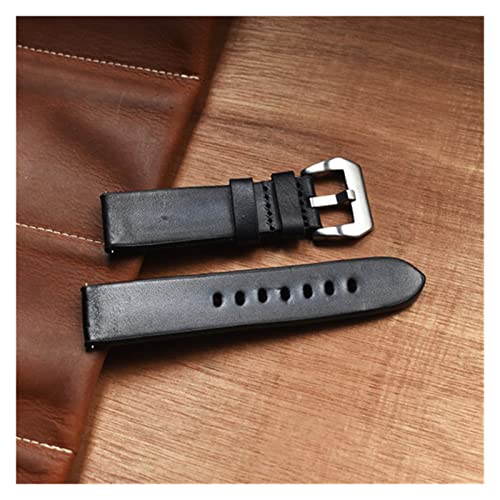 NLNKDTDPAK Handgemachtes Lederarmband Leder Ersatz Armband 20mm / 22mm / 24mm Fünf Farben Optionale Schnellspanner(2,20mm) von NLNKDTDPAK