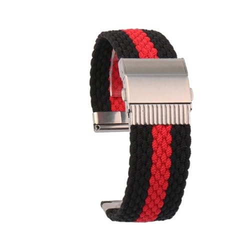 NLNKDTDPAK Hochelastisches Nylon-Armband, passend for Casio DW5600 GW-5000 GW-M5610 GA2100 GA-2100 DW-5600 GM2100, modisches Stoff-Uhrenarmband(Coal Black) von NLNKDTDPAK