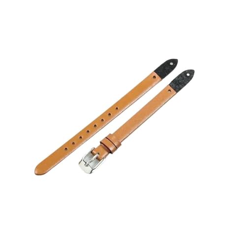 NLNKDTDPAK Hochwertige Uhrenarmbänder, passend for Fossil Es4000 ES4340 ES4119 Es3565 ES3745, weiches Armband, 8 mm(Light Brown-Steel-K1) von NLNKDTDPAK