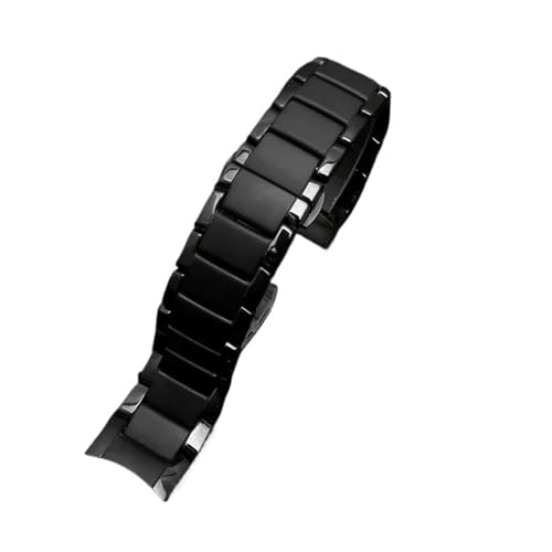 NLNKDTDPAK Keramik-Uhrenarmband AR1451 AR1452 AR1400 AR1410 Uhrenarmbänder mit Edelstahlverschluss 22 mm 24 mm(AR-1410,22mm) von NLNKDTDPAK
