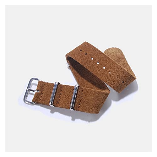 NLNKDTDPAK Lederarmband 20 mm 22mm Weiche Uhrband Vintage Uhr Gürtel Handgelenksarmatur Zubehör(22mm) von NLNKDTDPAK