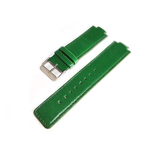 NLNKDTDPAK Lederarmband mit konvexem Riemen 22mm Ersatzarmband grün/schwarz/khaki/braun for Männer(Green) von NLNKDTDPAK