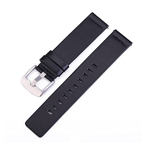 NLNKDTDPAK Lederband der zweiten Generation mit Wildleder-Nadel-Strap-Strap-Schalter-Ohr-Fit for Moto360 Fit for Sangxin-Gang(Black,20mm) von NLNKDTDPAK