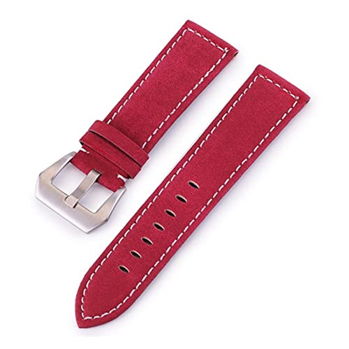 NLNKDTDPAK Matte Leder Uhregürtel Handgefertigte dicke Linie Schnalle 18-24mmwatch-Band(Gold,20mm) von NLNKDTDPAK