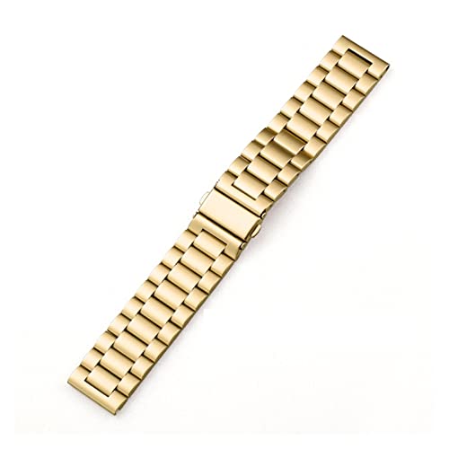 NLNKDTDPAK Metallband 44mm 40mm 41mm 45mm Edelstahl Armband 7 6 SE 5 4 3 Serienzubehör fit for iwatch(Gold,22mm) von NLNKDTDPAK