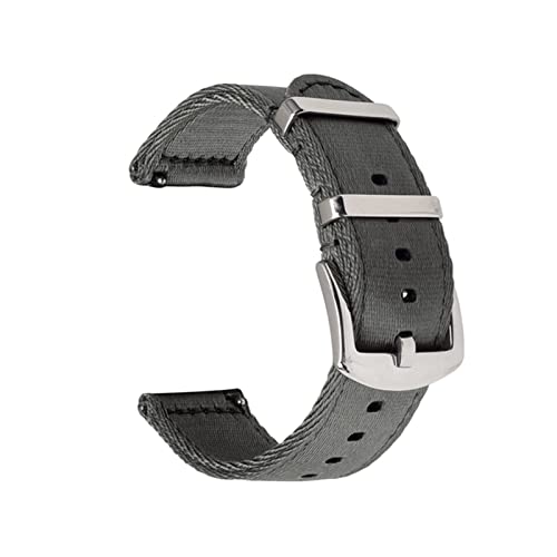 NLNKDTDPAK NATO Strap Armband 18mm20mm 22mm 24mm Schnellspanner Frühlingsuhrband Nylon Sicherheitsgurt Ersatz for jede Uhren(Gray,18mm) von NLNKDTDPAK