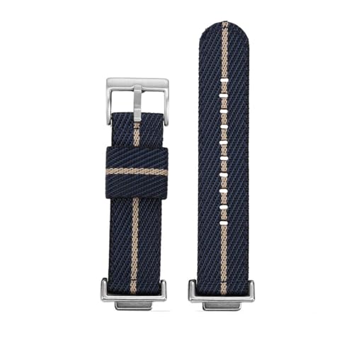 NLNKDTDPAK Nylon Canvas Uhrenarmband passend for CASIO DW5600 GWb5600 GWM5610 GM5600 Blau Schwarz Grau Rot Cyan Khaki Herrenarmband Silber Adapter(Blue beige-S,GWM5610) von NLNKDTDPAK