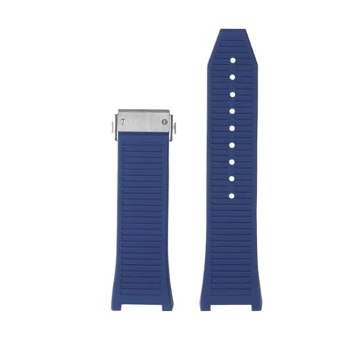 NLNKDTDPAK Passend for Ferragamo F80 Sportserie, feines Stahl-Uhrenarmband, Silikonkautschukarmband, Herren- und Damenarmband, 26 mm, Armband konkav(Color 04) von NLNKDTDPAK