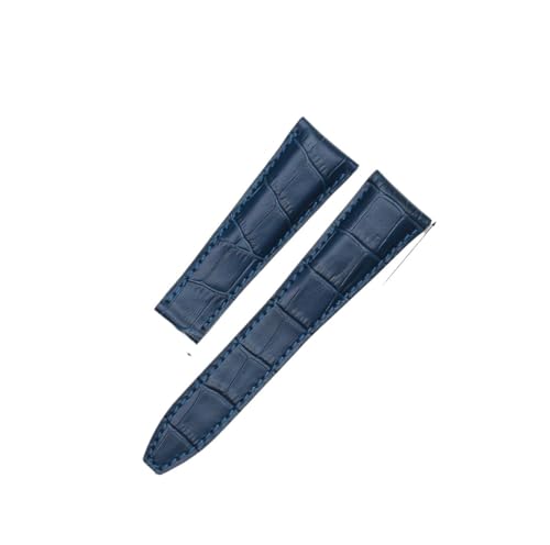 NLNKDTDPAK Passend for Maurice Lacroix PT6148 PT6158 PT6168 24 mm schwarzes Lederarmband, Uhrenzubehör, Hautleder(DARK BLUE,20mm) von NLNKDTDPAK