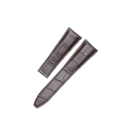 NLNKDTDPAK Passend for Maurice Lacroix PT6148 PT6158 PT6168 24 mm schwarzes Lederarmband, Uhrenzubehör, Hautleder(DARK BROWN,24mm) von NLNKDTDPAK